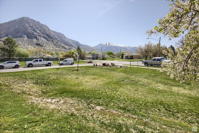 691 N Gramercy Ave, Ogden, UT 84404 - view of yard featuring a mountain view