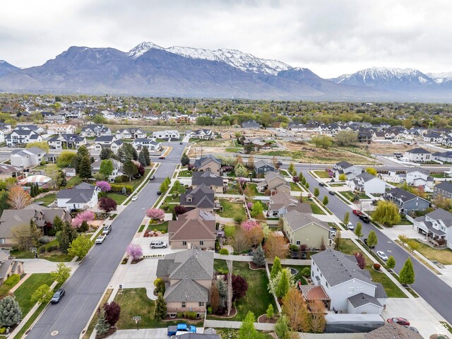 985 W Sunrise Ln, American Fork, UT 84003 - bird's eye view featuring a residential view and a mountain view