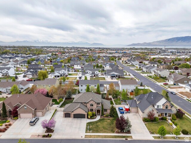 985 W Sunrise Ln, American Fork, UT 84003 - bird's eye view featuring a mountain view and a residential view