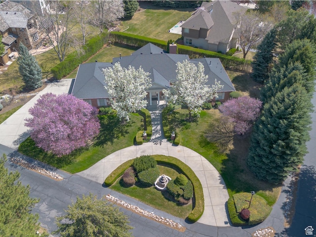 birds eye view of property