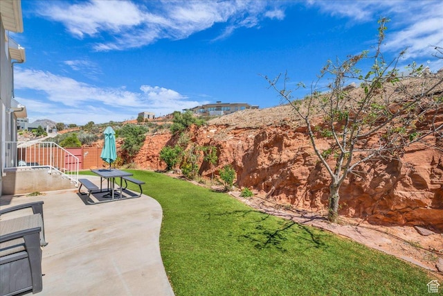 458 E Homespun Cir, Leeds, UT 84746 - view of yard featuring fence and a patio area