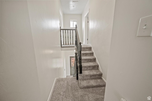 204 S 500 E, Ogden, UT 84404 - stairs featuring carpet floors and baseboards