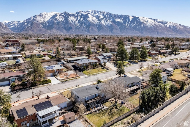 9466 S Indian Ridge Dr E, Sandy, UT 84092 - aerial view of residential area featuring a mountainous background