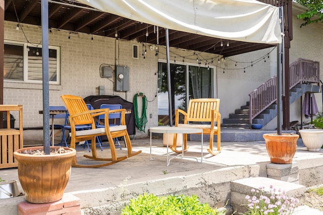 9466 S Indian Ridge Dr E, Sandy, UT 84092 - view of patio / terrace with stairway