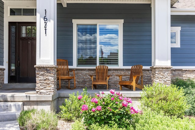 1621 S 4800 E, Heber City, UT 84032 - entrance to property with covered porch and stone siding