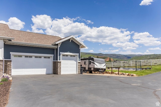 1621 S 4800 E, Heber City, UT 84032 - garage with a mountain view and driveway