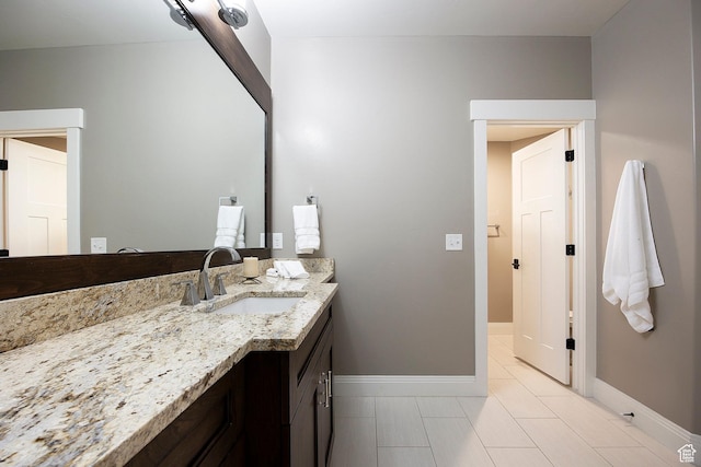 1621 S 4800 E, Heber City, UT 84032 - bathroom featuring vanity, baseboards, and tile patterned flooring