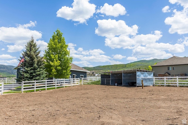 1621 S 4800 E, Heber City, UT 84032 - horse barn featuring a mountain view and a view of countryside