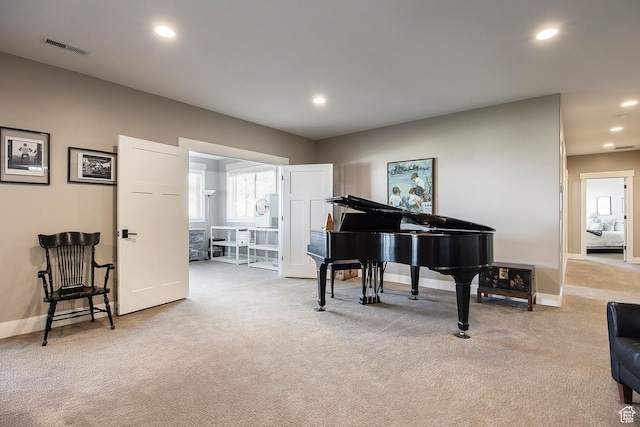 1621 S 4800 E, Heber City, UT 84032 - living area featuring light colored carpet, baseboards, and recessed lighting