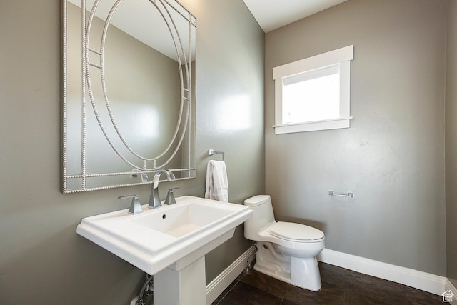 1621 S 4800 E, Heber City, UT 84032 - half bathroom with baseboards, toilet, and a sink