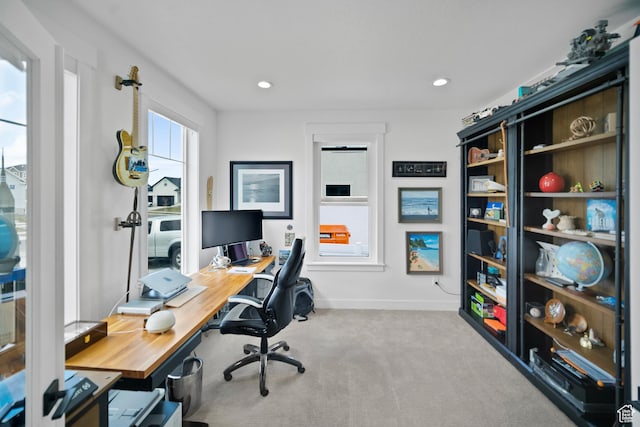 2848 S Preening Way, Saratoga Springs, UT 84045 - carpeted office space featuring recessed lighting and baseboards