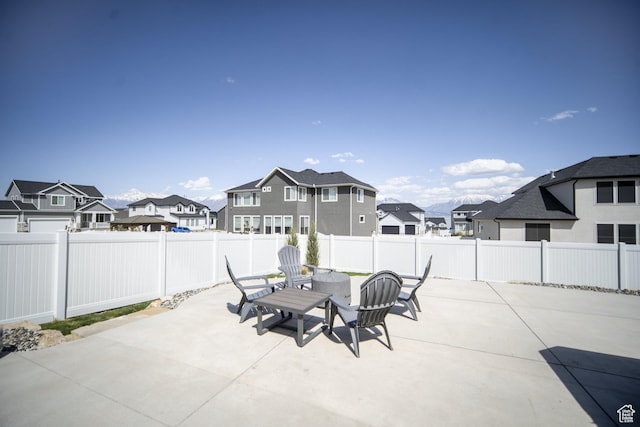 2848 S Preening Way, Saratoga Springs, UT 84045 - fenced backyard featuring a residential view and a patio area