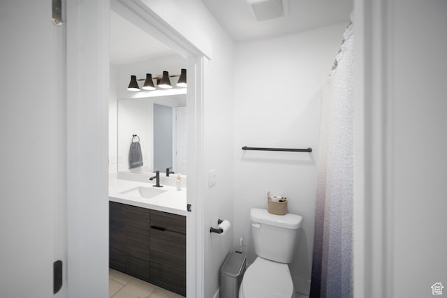 2848 S Preening Way, Saratoga Springs, UT 84045 - full bathroom with toilet, vanity, and tile patterned floors