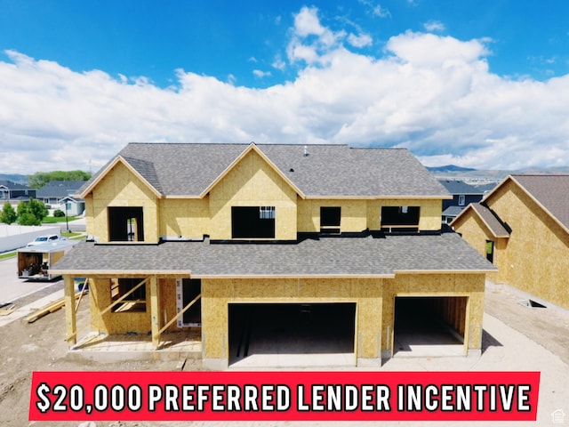 89 N 2430 W Unit 4, Lehi, UT 84043 - view of front of home with stucco siding and a shingled roof