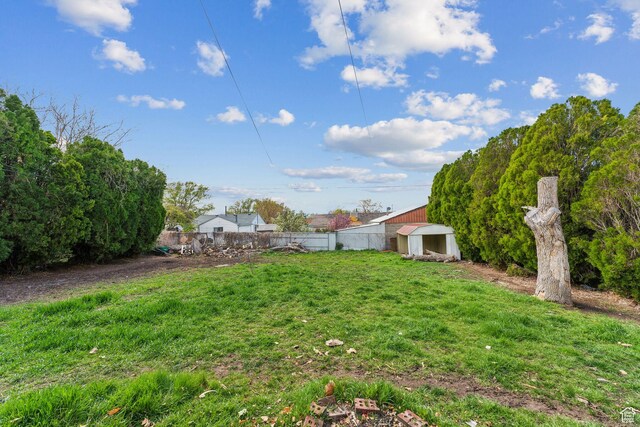 374 S Fairlane, Tooele, UT 84074 - view of yard featuring an outbuilding and fence