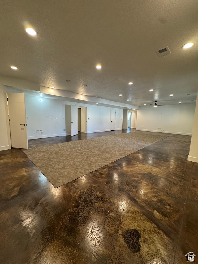 655 Wilard Peak Rd, Mantua, UT 84324 - below grade area featuring recessed lighting and a ceiling fan