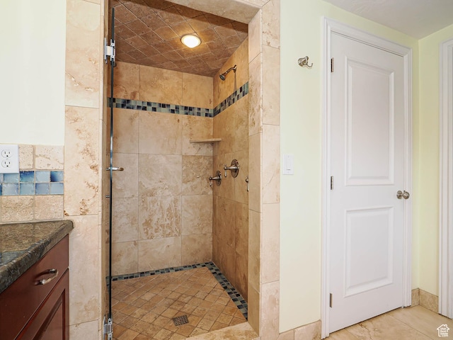 1022 E Northbonneville Dr N, Salt Lake City, UT 84103 - bathroom featuring a stall shower and vanity
