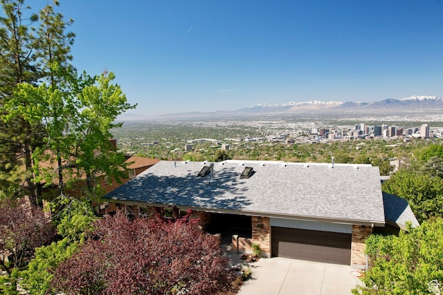 1022 E Northbonneville Dr N, Salt Lake City, UT 84103 - aerial view of property and surrounding area with mountains