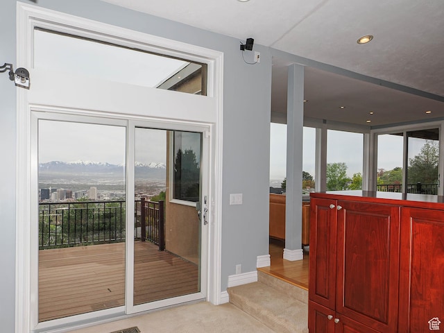 1022 E Northbonneville Dr N, Salt Lake City, UT 84103 - entryway featuring light colored carpet and baseboards
