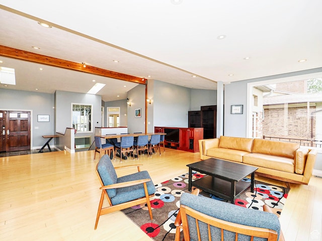 1022 E Northbonneville Dr N, Salt Lake City, UT 84103 - living room featuring wood finished floors and recessed lighting