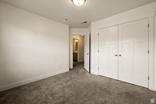 269 W 590 N, Vineyard, UT 84059 - unfurnished bedroom featuring carpet floors, a closet, visible vents, and baseboards
