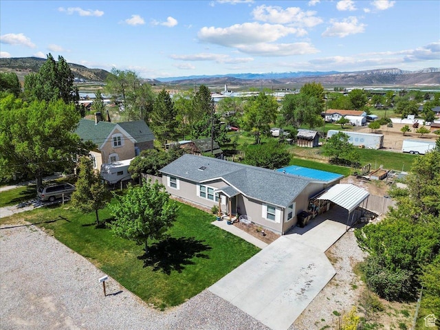 540 S 100 W, Manti, UT 84642 - aerial view of residential area featuring a mountain backdrop