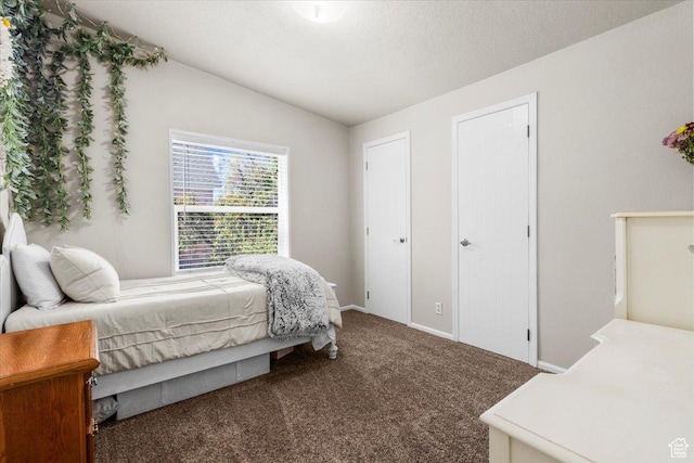 540 S 100 W, Manti, UT 84642 - bedroom with carpet floors, lofted ceiling, and baseboards