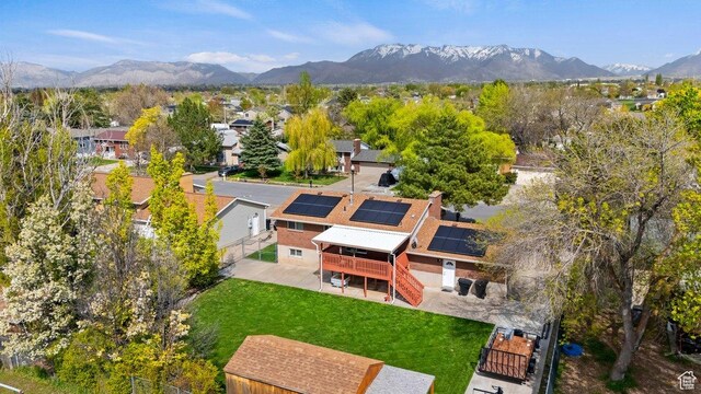 1971 N 3060 W, Clinton, UT 84015 - birds eye view of property with a residential view and a mountain view