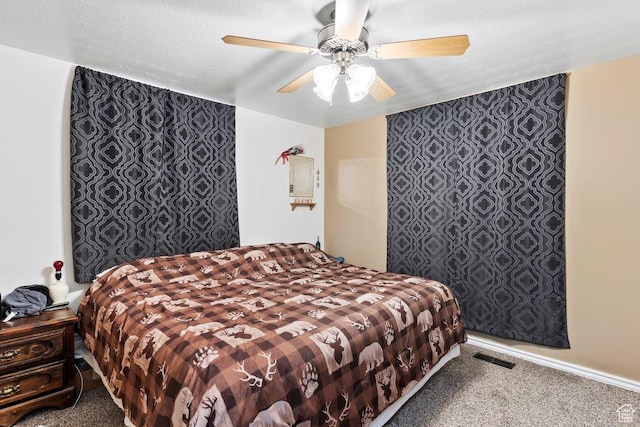 1971 N 3060 W, Clinton, UT 84015 - bedroom featuring a ceiling fan, visible vents, and carpet