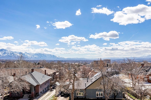 521 E 5th Ave Unit 302, Salt Lake City, UT 84103 - birds eye view of property featuring a mountain view