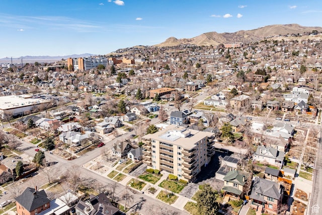 521 E 5th Ave Unit 302, Salt Lake City, UT 84103 - drone / aerial view with a mountain view