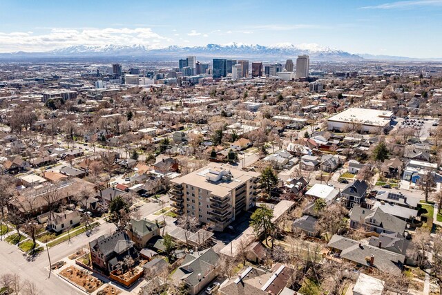 521 E 5th Ave Unit 302, Salt Lake City, UT 84103 - aerial view with a view of city and a mountain view