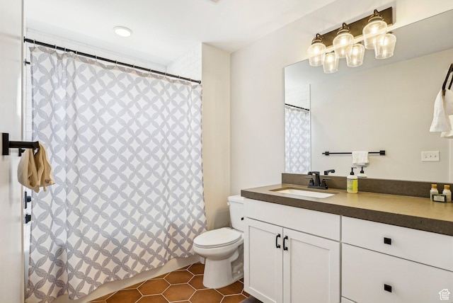 1152 Gambel Oak Way, Park City, UT 84098 - bathroom featuring vanity, toilet, a shower with curtain, and tile patterned flooring
