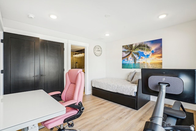 1152 Gambel Oak Way, Park City, UT 84098 - home office featuring recessed lighting and wood finished floors