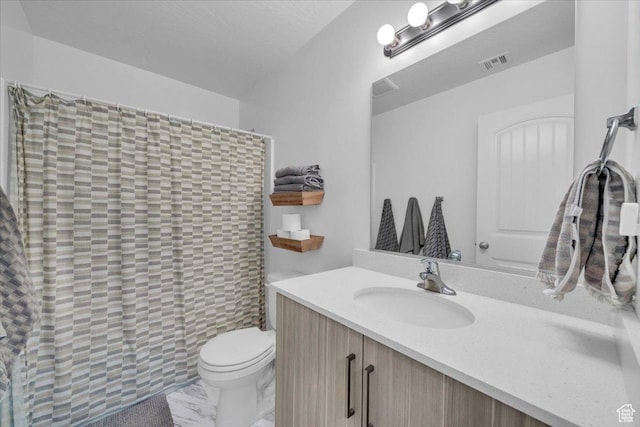 1519 E Honeycomb Dr S, St George, UT 84790 - full bathroom featuring vanity, toilet, and a shower with curtain
