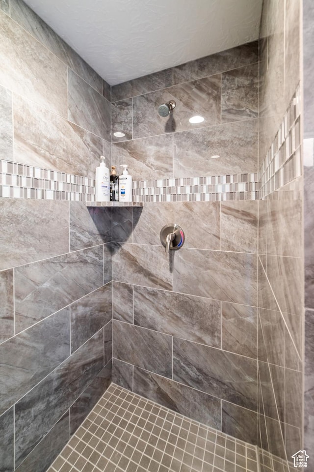full bathroom with a tile shower