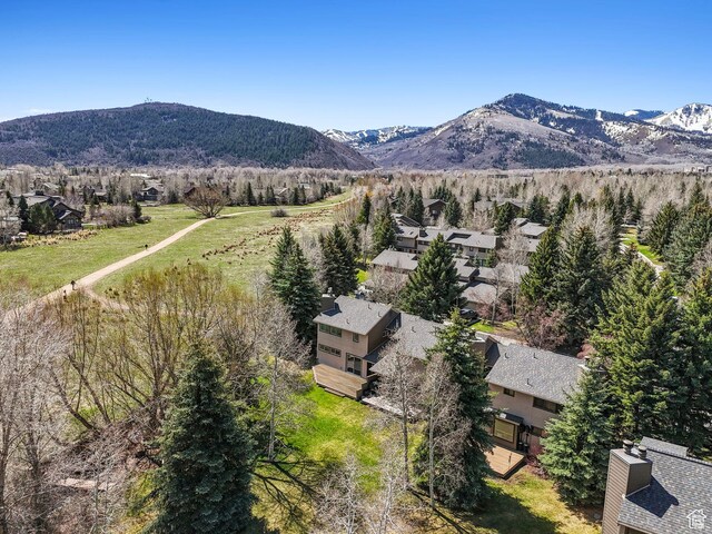 4824 N Meadow Loop Rd Unit 7, Park City, UT 84098 - bird's eye view with a residential view and a mountain view