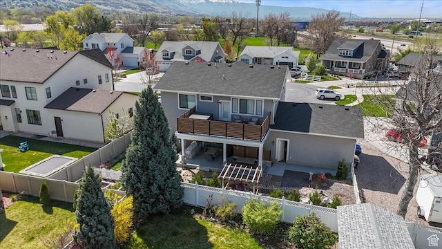 364 W Clark Cir, Farmington, UT 84025 - aerial view of residential area with a mountain backdrop