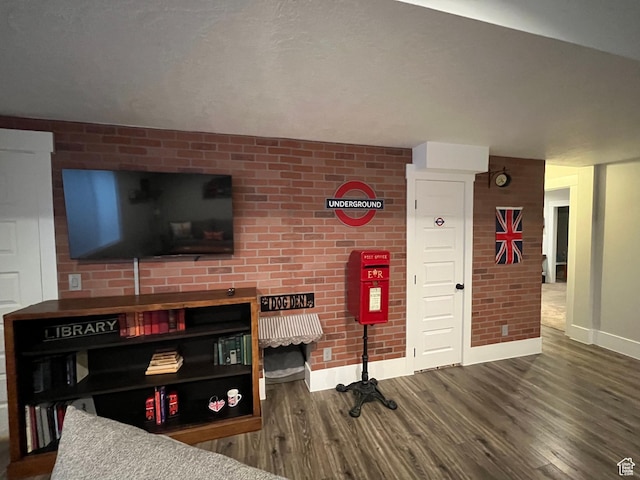 364 W Clark Cir, Farmington, UT 84025 - living room with baseboards and wood finished floors
