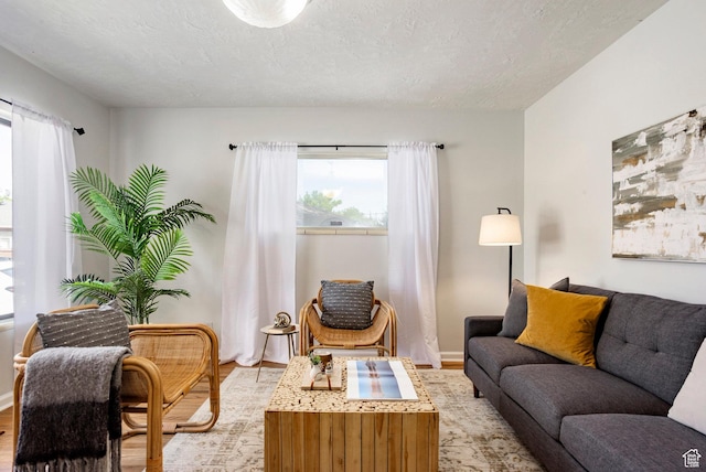 1425 W Riverside Cir, Salt Lake City, UT 84116 - living room with light wood-type flooring and a textured ceiling