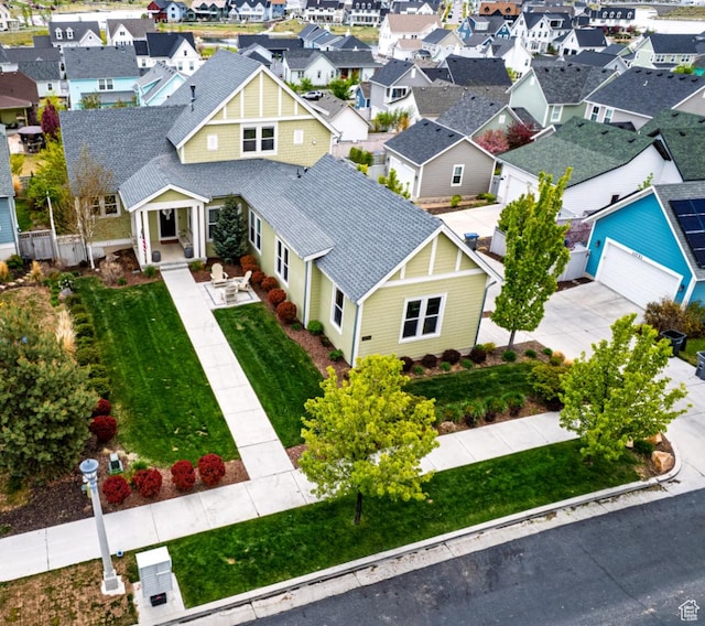 bird's eye view featuring a residential view