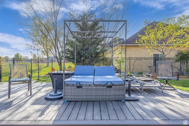 3627 W Augusta Dr, Syracuse, UT 84075 - wooden terrace featuring an outdoor hangout area