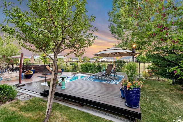 3627 W Augusta Dr, Syracuse, UT 84075 - view of wooden deck