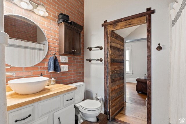 290 N 300 E, Springville, UT 84663 - bathroom featuring toilet, vanity, and wood finished floors