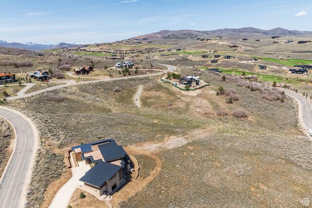 9881 N Uinta Dr, Kamas, UT 84036 - drone / aerial view featuring a mountain view