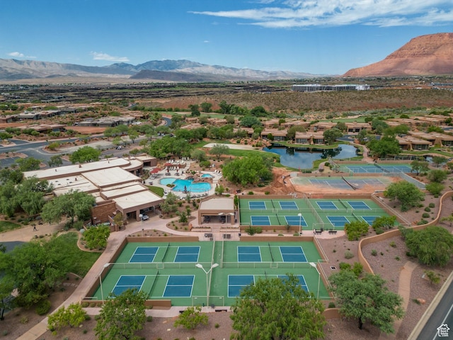 2410 W Entrada Trl Unit 15, St George, UT 84770 - bird's eye view featuring a mountain view