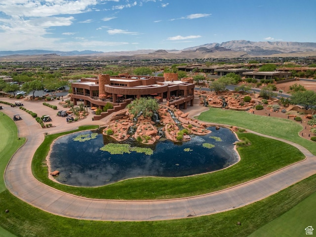 2410 W Entrada Trl Unit 15, St George, UT 84770 - birds eye view of property featuring a mountain view