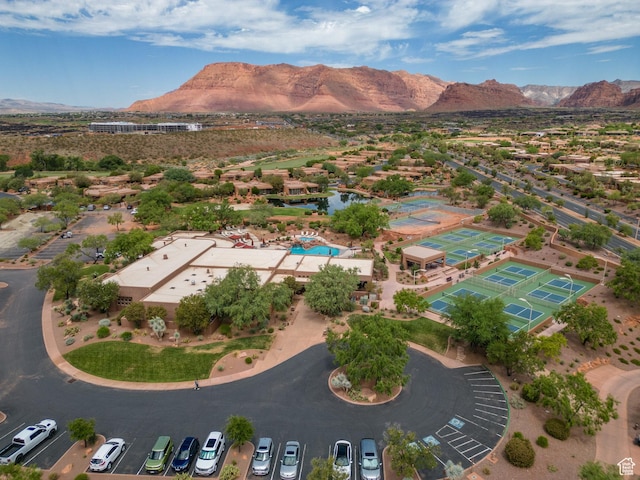 2410 W Entrada Trl Unit 15, St George, UT 84770 - birds eye view of property featuring a mountain view
