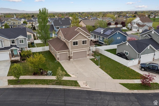 aerial view featuring a residential view