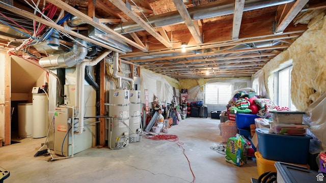 1229 E 1710 S, Spanish Fork, UT 84660 - below grade area featuring strapped water heater and heating unit